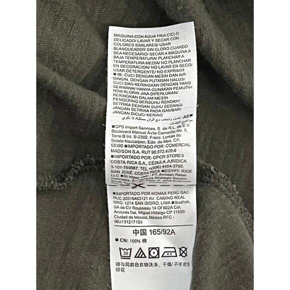 Old Navy Everywear Ancient Forest Green V-Neck T-Shirt Regular Size M - Picture 5 of 6